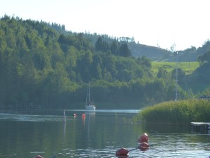 Dort verbringe ich einen tollen Abend vor Anker.