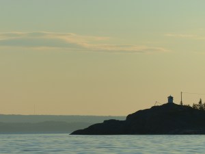 Abends suche ich mir eine nette Ankerbucht...