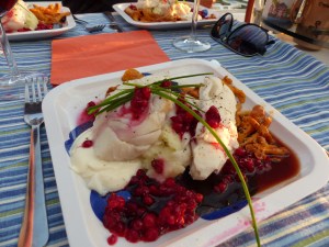 Erstklassiges Abschiedsessen.